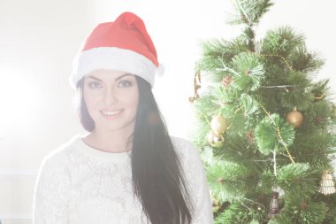 Arka planda güzel bir Noel Baba Portresi