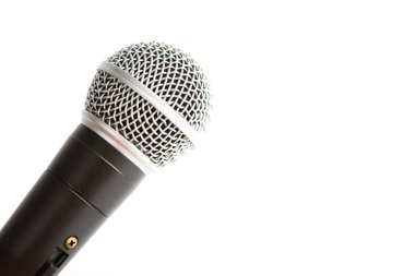 mikrofon beyazda izole edildi