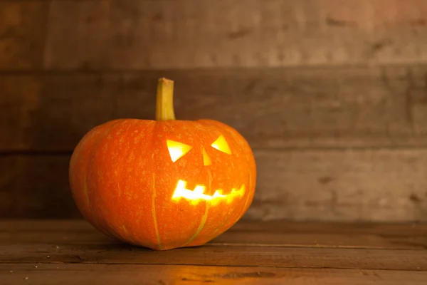Halloween Pumpkin Candle — Stock Photo, Image