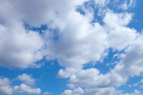 Skönhet Fridfull Himmel Med Vita Moln — Stockfoto