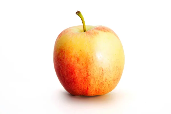 Lahodné Chutné Krásné Čerstvé Červené Jablko Izolované Bílém Pozadí — Stock fotografie