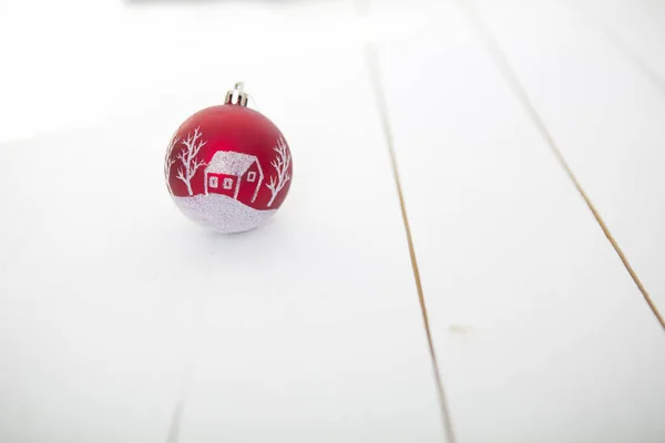 Happy Christmas Background Ball — Stock Photo, Image