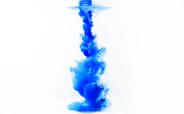 Fondo Patrón Abstracto Con Tinta Colores Azules Agua — Foto de Stock