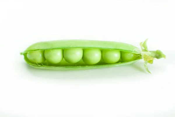 Fresh Garden Peas Background Close — Stock Photo, Image