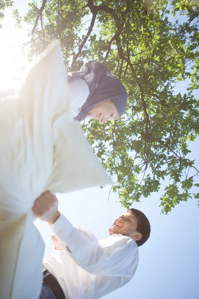 Pillow fight — Stock Photo, Image