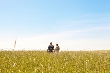 romantik gelin ve damat