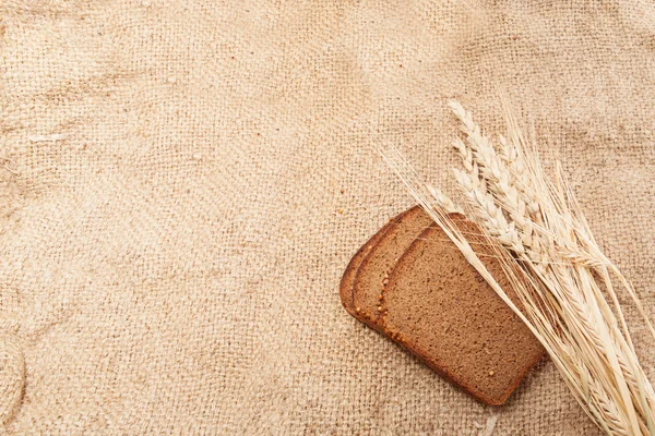 Close up of brown bread — Stock Photo, Image