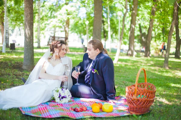 Nevěsta a ženich — Stock fotografie