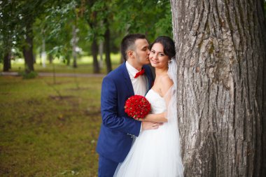 Gelin ve damat birlikte.