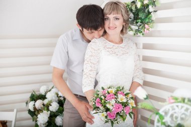 romantik gelin ve damat