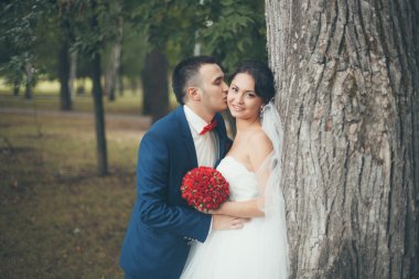 Gelin ve damat birlikte.