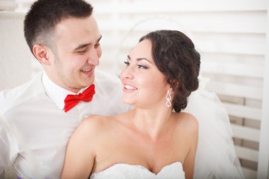 Karı koca düğün gününde