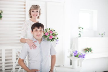 romantik gelin ve damat