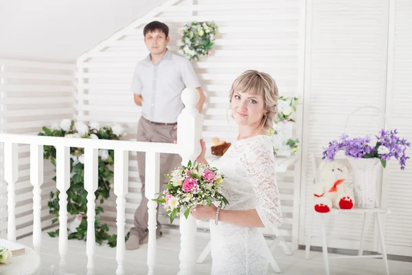 Just married couple — Stock Photo, Image