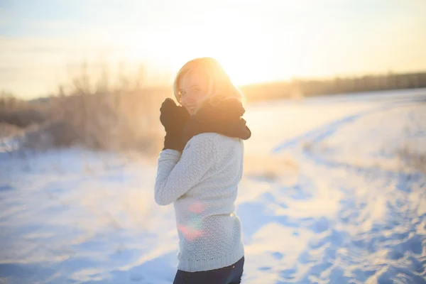 Alegria de inverno — Fotografia de Stock