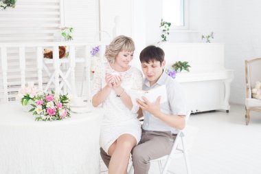 romantik gelin ve damat