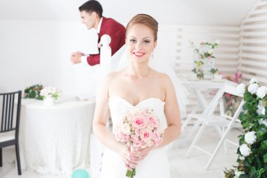 Karı koca düğün gününde