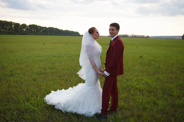 Bruid en bruidegom op wedding ceramony — Stockfoto