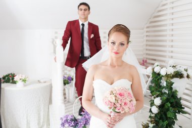 güzel genç gelin ve damat