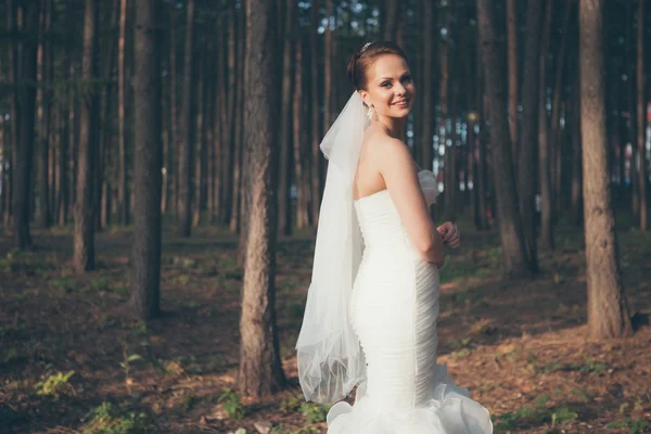 Bella giovane sposa — Foto Stock