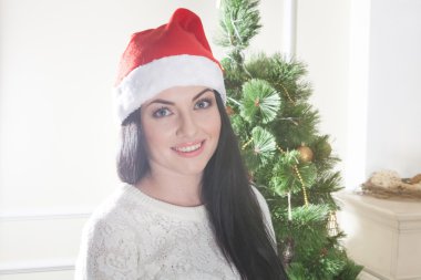 düşünceli Noel kadın