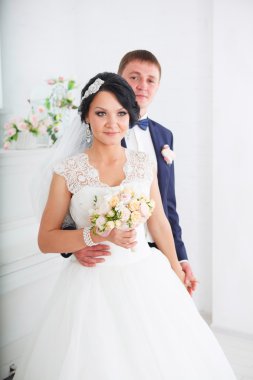 Düğün gününde yeni evliler