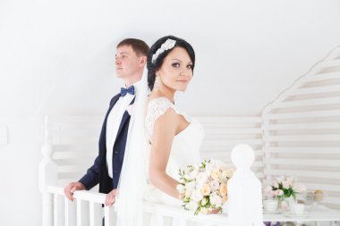 Düğün gününde yeni evliler