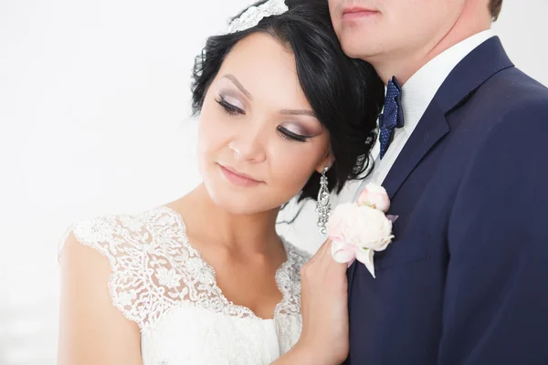 Recién casados el día de la boda — Foto de Stock