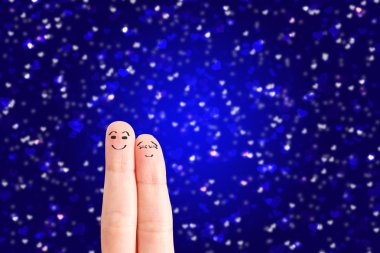 Aşık mutlu bir çift.