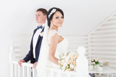 Düğün gününde yeni evliler