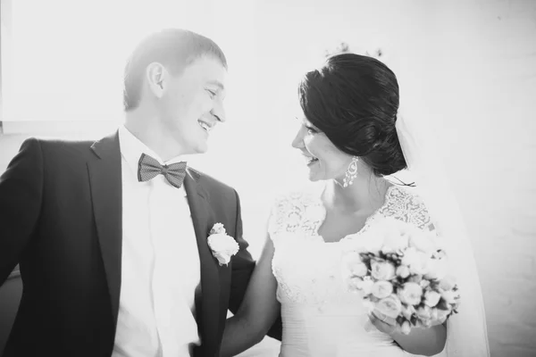 Newlyweds on Wedding Day — Stock Photo, Image