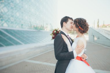 Evlilik çift romantik ortamda