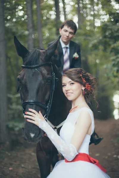 Newlyweds on Wedding Day — Stock Photo, Image