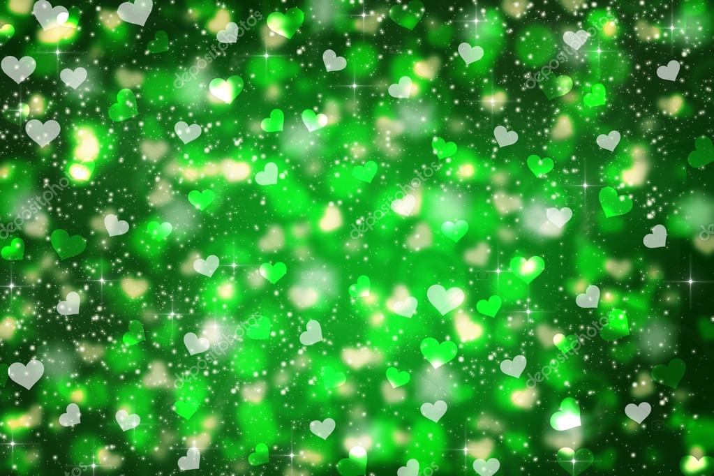 Green Heart Space For Love Glitter Ready Design Stock Photo C Mulikov 64091467