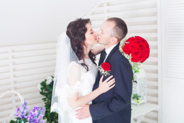 Düğün gününde yeni evliler