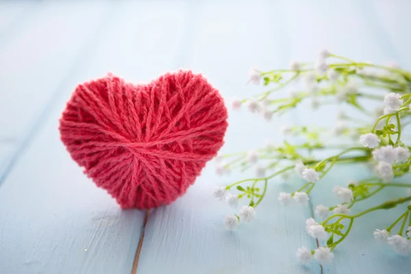 Segno con fiori di albero di primavera — Foto Stock