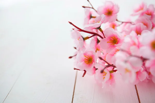 Printemps Blossom sur fond bois . — Photo