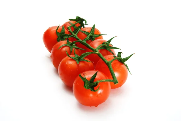 Tomaten op een witte achtergrond. — Stockfoto