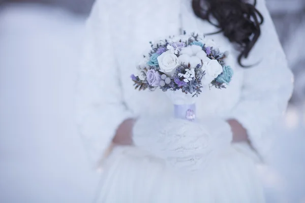 Bouquet de mariage d'hiver . — Photo