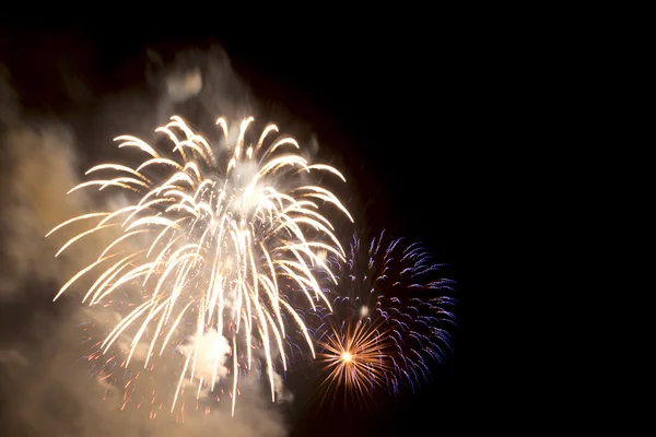 Siyah newyear ve Noel partisi maytap — Stok fotoğraf