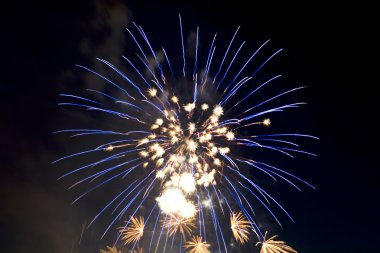 siyah newyear ve Noel partisi maytap