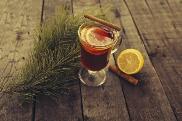 Mulled wine Winter drink — Stock Photo, Image