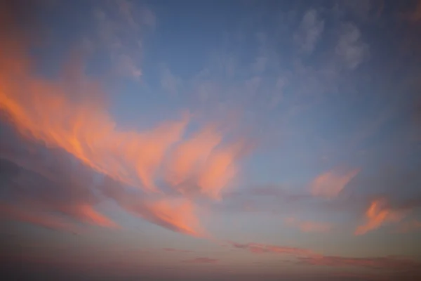 Jó naplemente drámai felhők — Stock Fotó