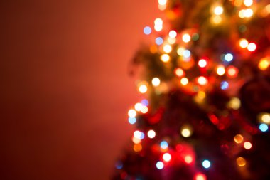 Noel ağacı ışıkları bir harika bokeh oluşturma