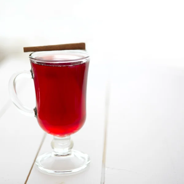 Winter drink mulled wine — Stock Photo, Image