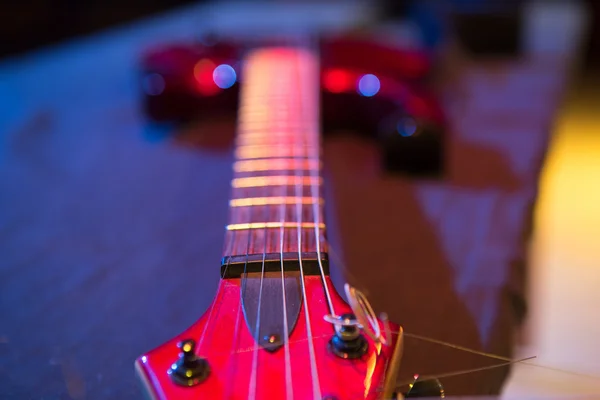 Steg und Tonabnehmer für elektrische Gitarre — Stockfoto