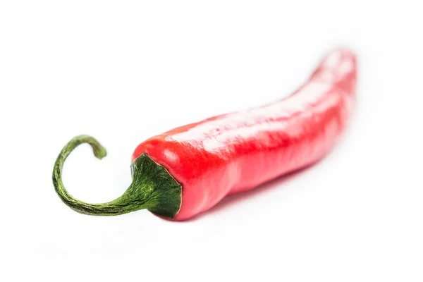 Chili pepper na světlém pozadí, makro snímek — Stock fotografie