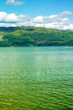 Kano on Loch Lomond Luss, İskoçya, İngiltere'de