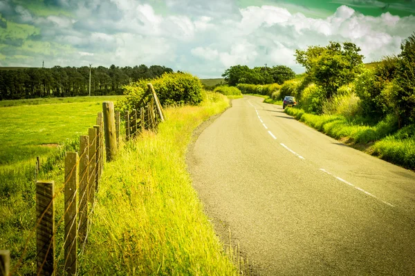 Paisaje escocés del verano, East Lothians, Escocia, Reino Unido — Foto de Stock