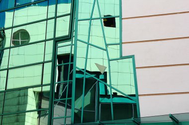 Modern mimari Ayrıntılar, Wroclaw, Polonya.